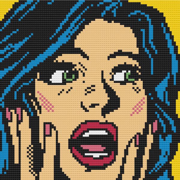Pop Art Cross Stitch Pattern