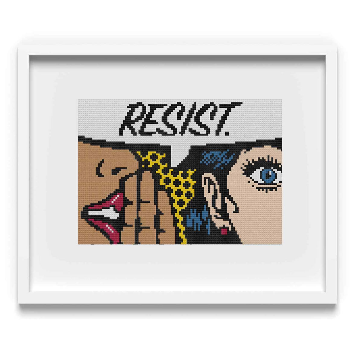 Resist! Feminist Cross Stitch Pattern