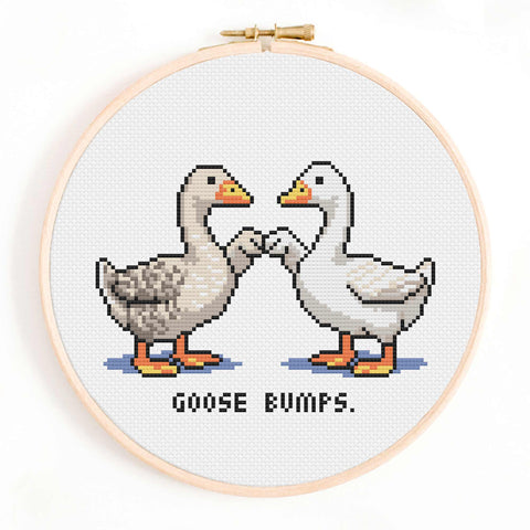 Goose Bumps - Funny Cross Stitch Pattern
