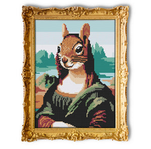Squirrel Lisa Cross Stitch Pattern