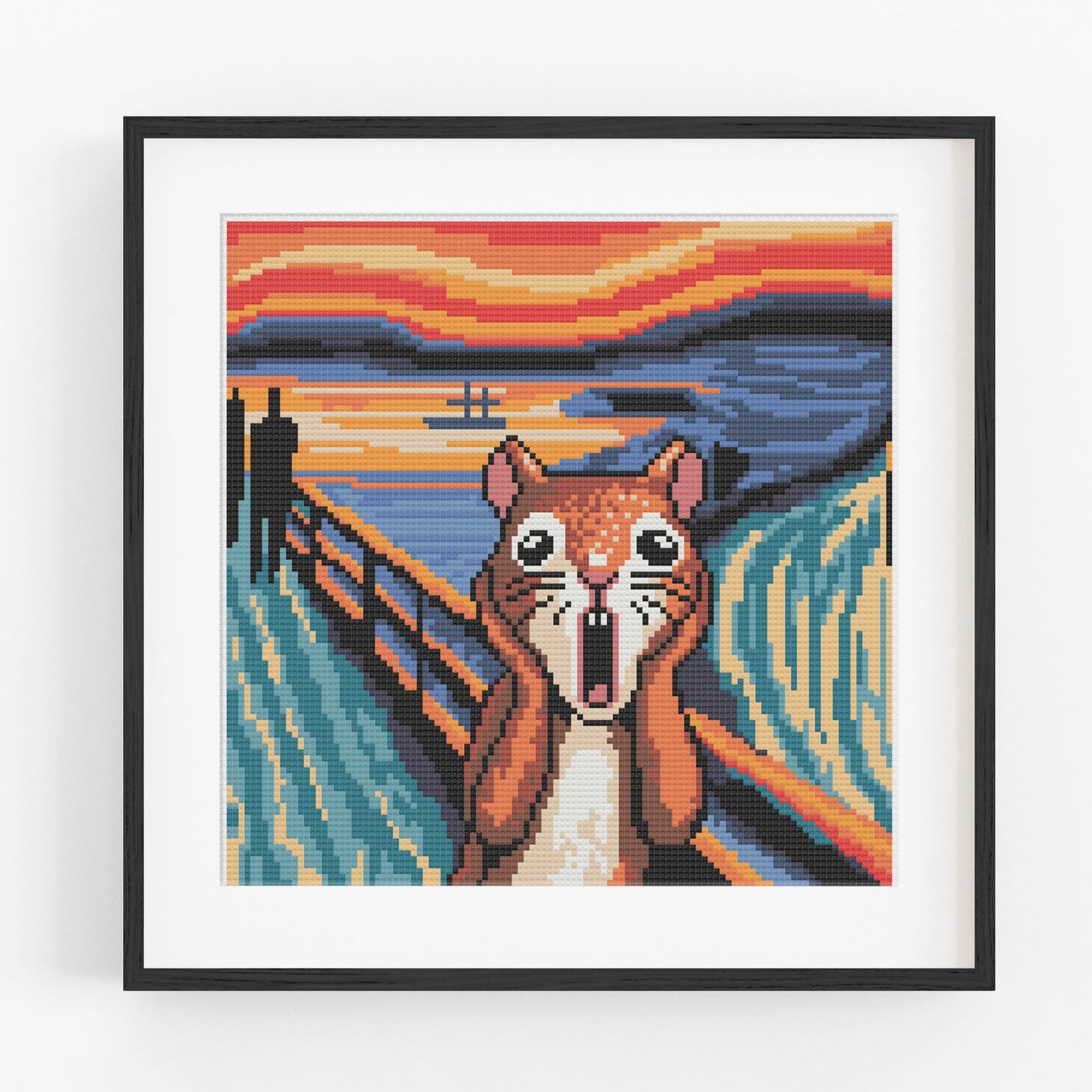 Squirrel Scream Cross Stitch Pattern