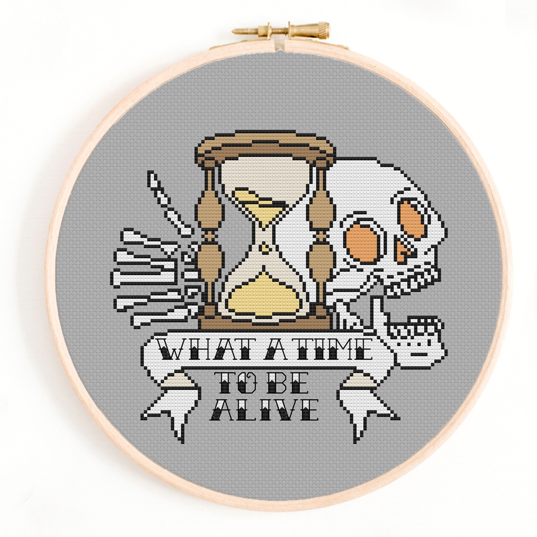 'What a Time to Be Alive' Cross Stitch Pattern