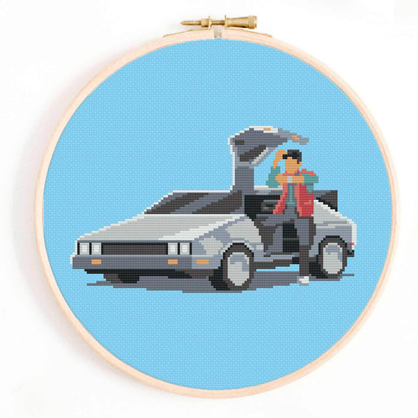 'We Don't Need Roads' Back to the Future Cross Stitch Pattern
