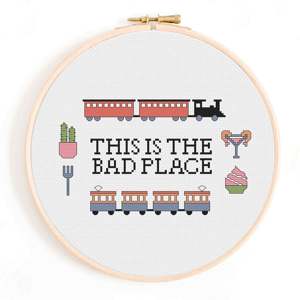 'This is the Bad Place' The Good Place Cross Stitch Pattern