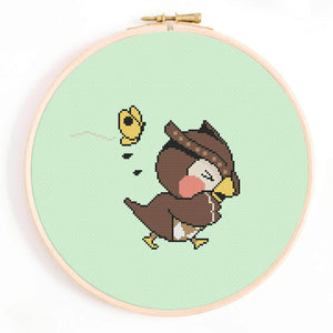 'Wretched Thing' Blathers Animal Crossing Cross Stitch Pattern