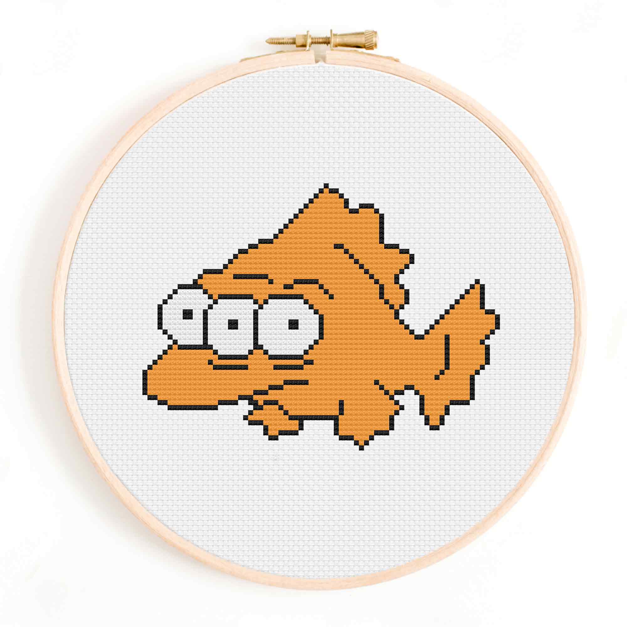 'Blinky' The Simpsons Three-Eyed Fish Cross Stitch Pattern