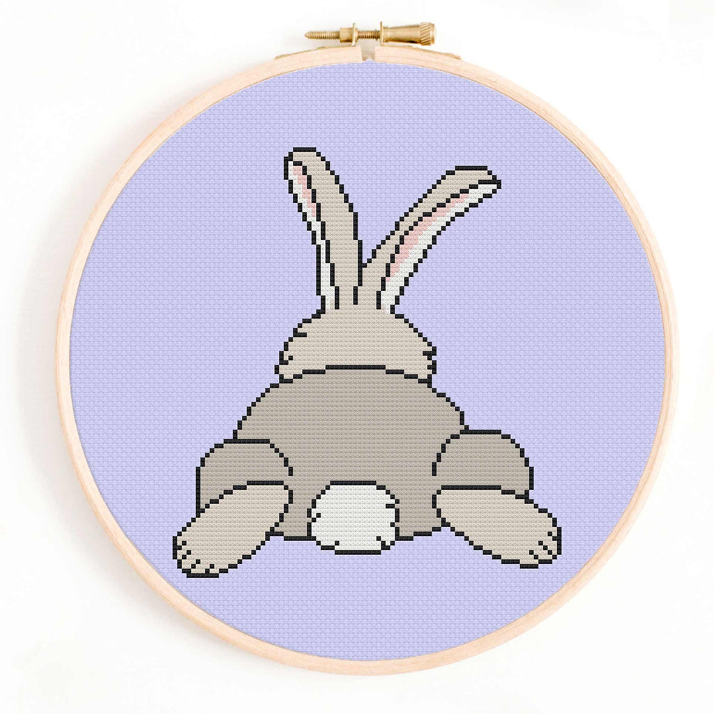 Sploot Pattern Bunny Sploot Cross Stitch Pattern – Happy Sloth Patterns