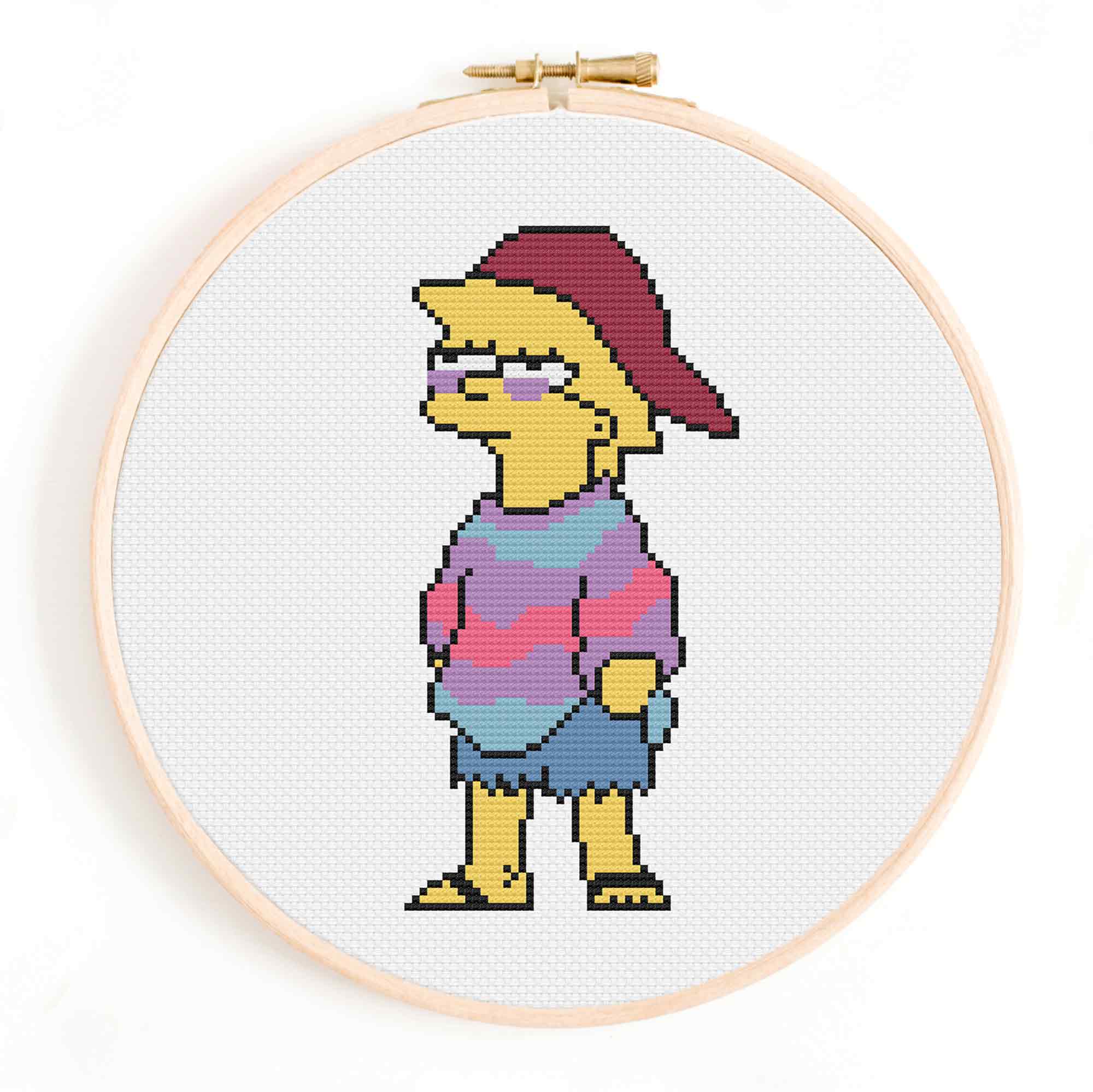 'Cool Lisa' The Simpsons Cross Stitch Pattern