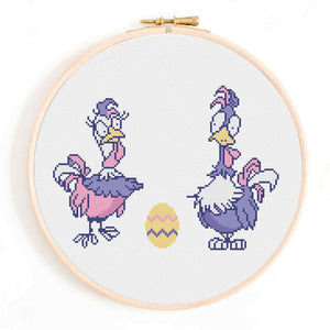 Funny Easter Cross Stitch Pattern