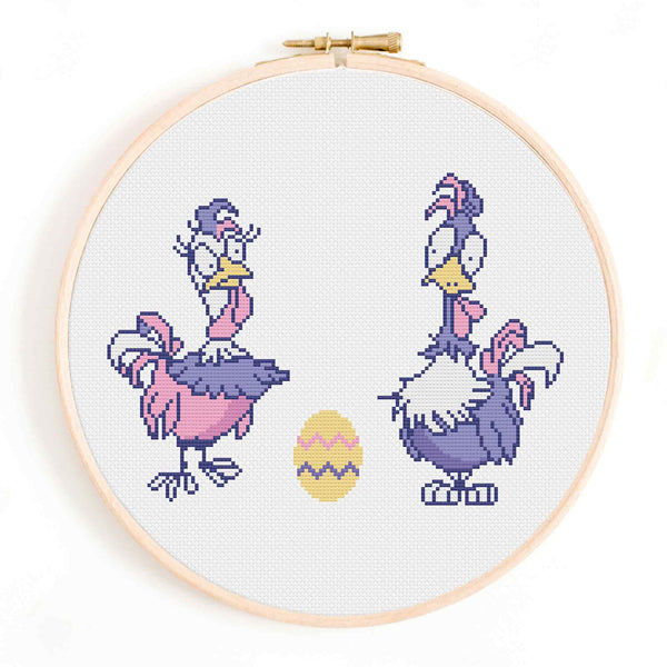 Funny Easter Cross Stitch Pattern