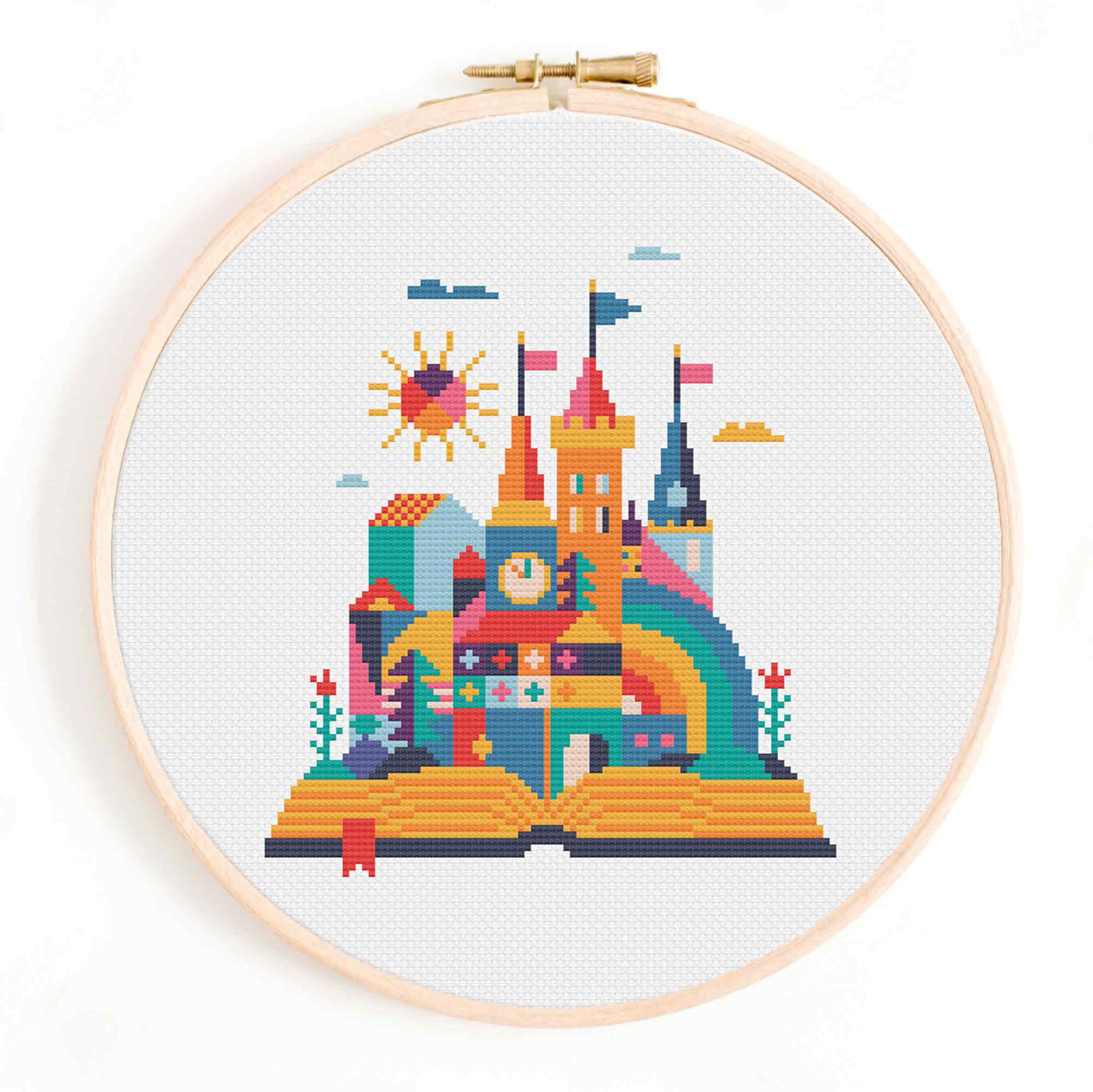 Fairytale Castle PDF Cross Stitch Pattern