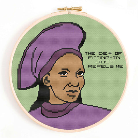 Guinan Star Trek Cross Stitch Pattern