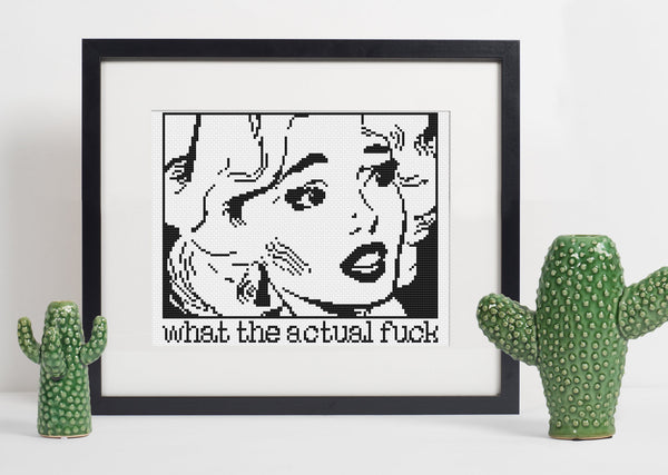 'What the Actual Fuck' Cross Stitch Pattern