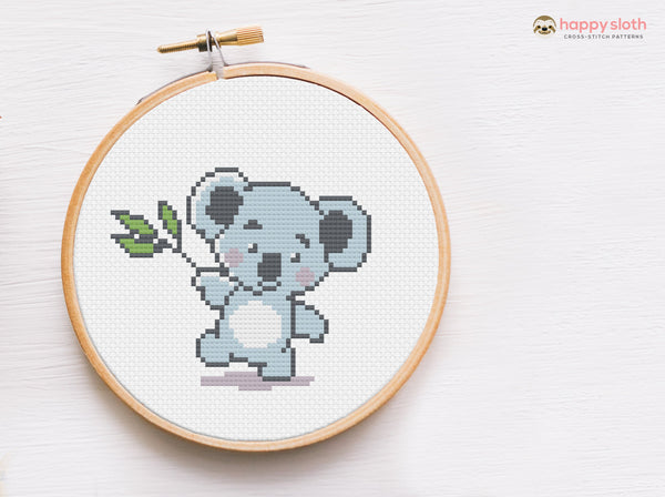 Little Koala Cross Stitch Pattern
