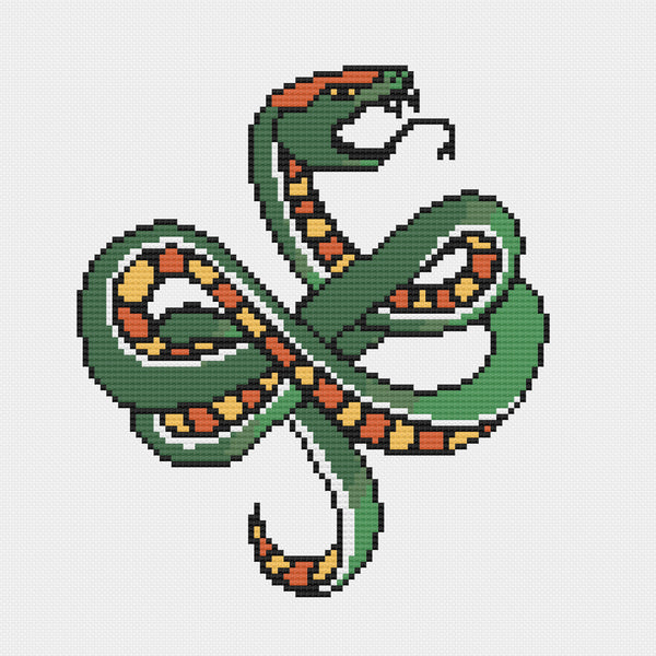 Snake Cross Stitch Pattern