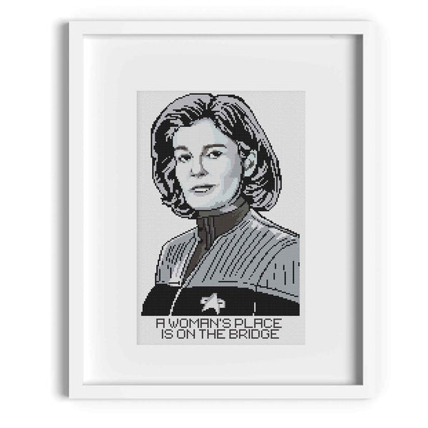 Captain Janeway Cross Stitch Pattern