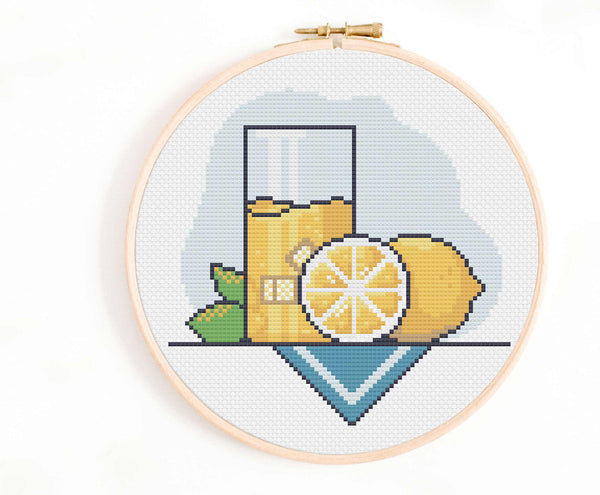 Lemonade Cross Stitch Pattern