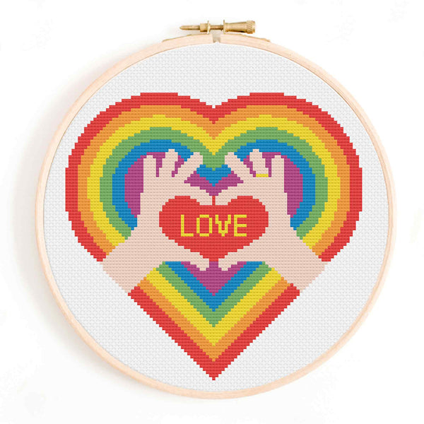 LGBT Love Cross Stitch Pattern