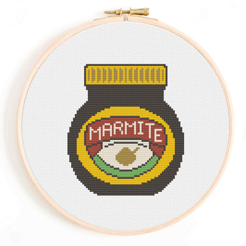 Marmite Cross Stitch Pattern