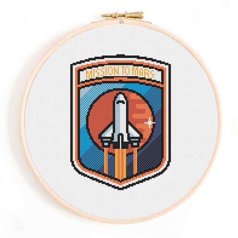 Mission To Mars Cross Stitch
