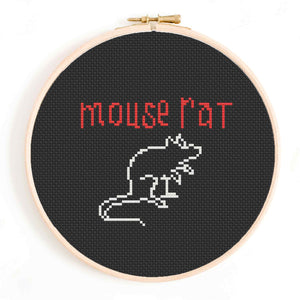 'Mouse Rat' Parks and Recreation Cross Stitch Pattern