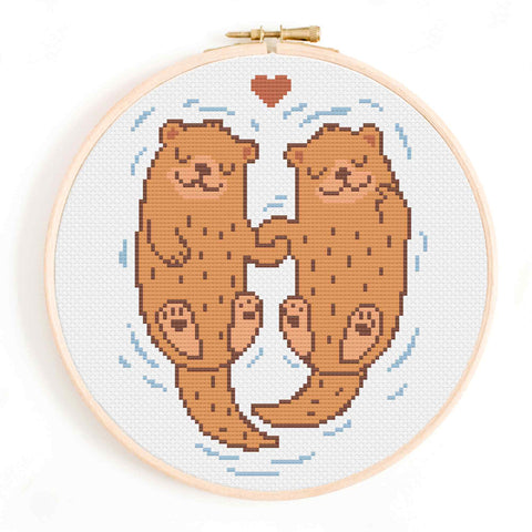 Significant Otters Cross Stitch Pattern