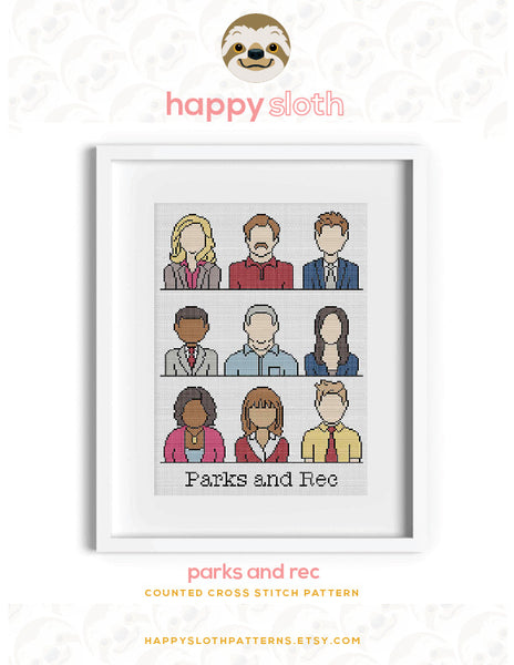 Parks and Recreation Cross Stitch Pattern