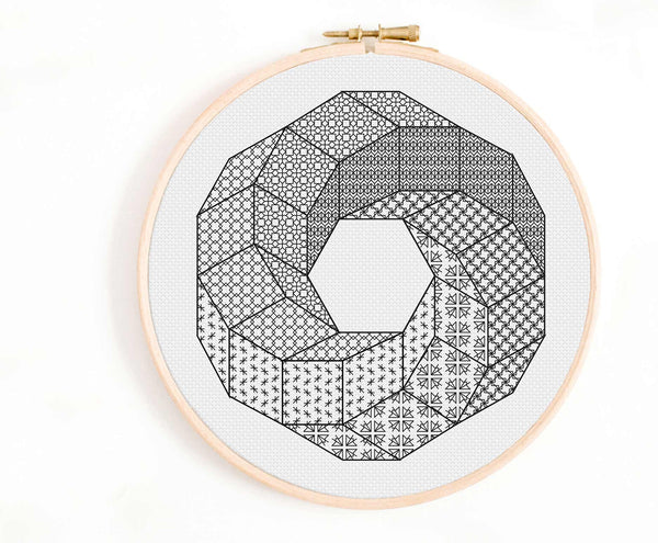 Infinity Ring - Blackwork Embroidery Pattern