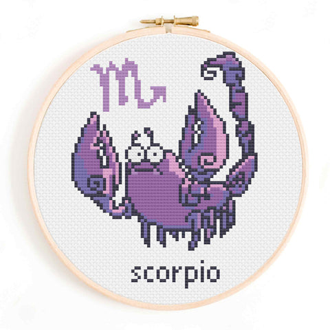 Little Scorpio Cross Stitch