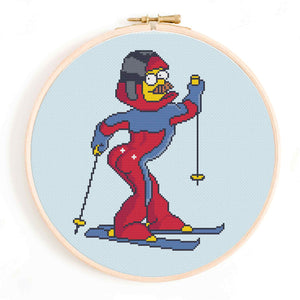 'Stupid Sexy Flanders' The Simpsons Cross Stitch Pattern
