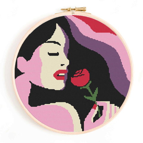 'To Smell the Roses' Cross Stitch Pattern