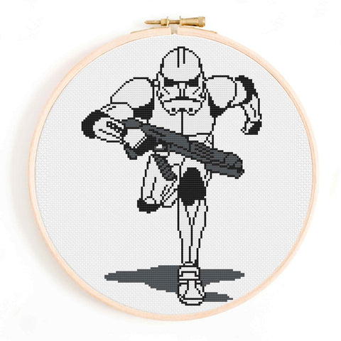 Star Wars Stormtrooper Cross Stitch Pattern