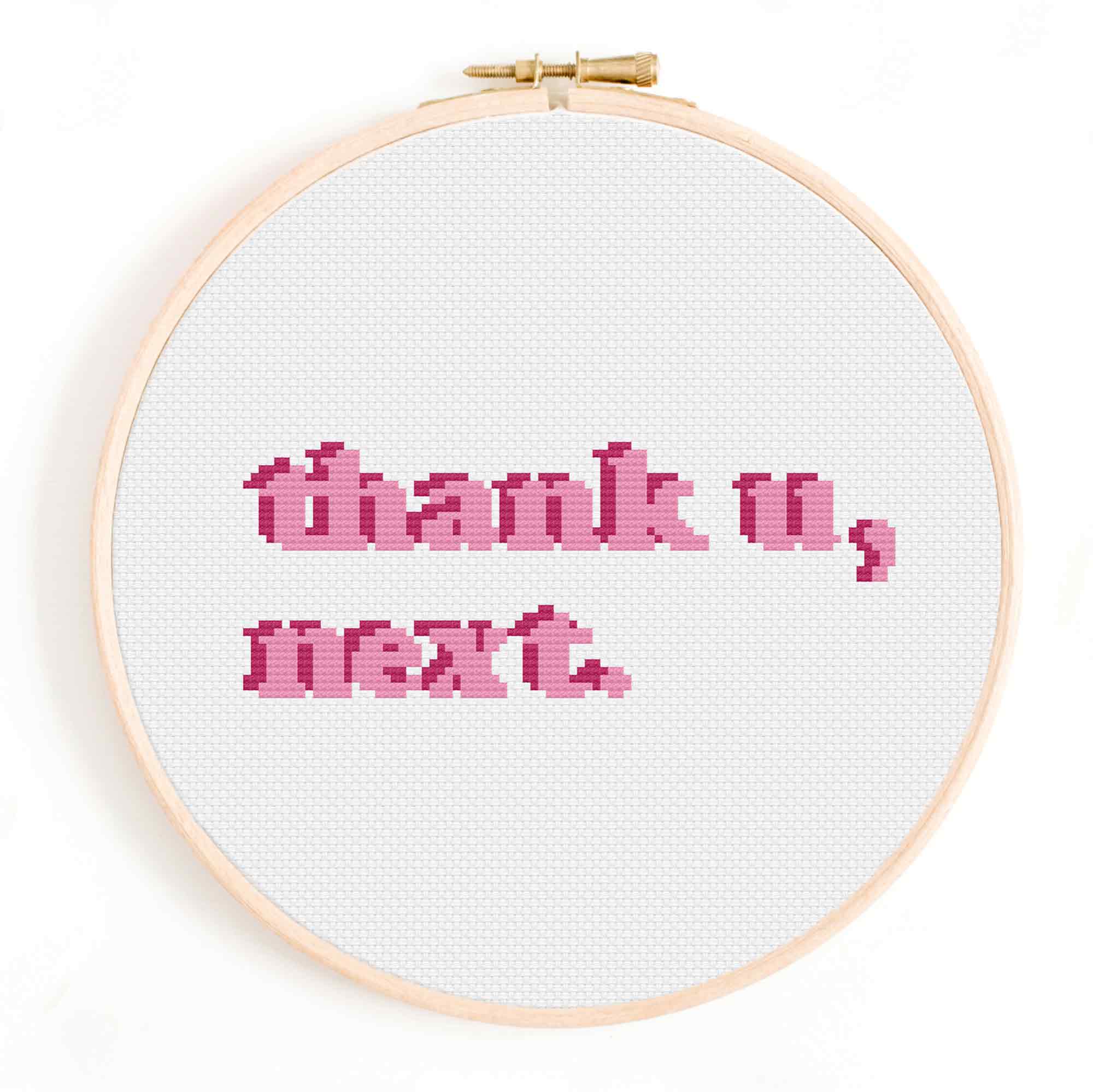 'thank u, next' Ariana Grande Cross Stitch Pattern