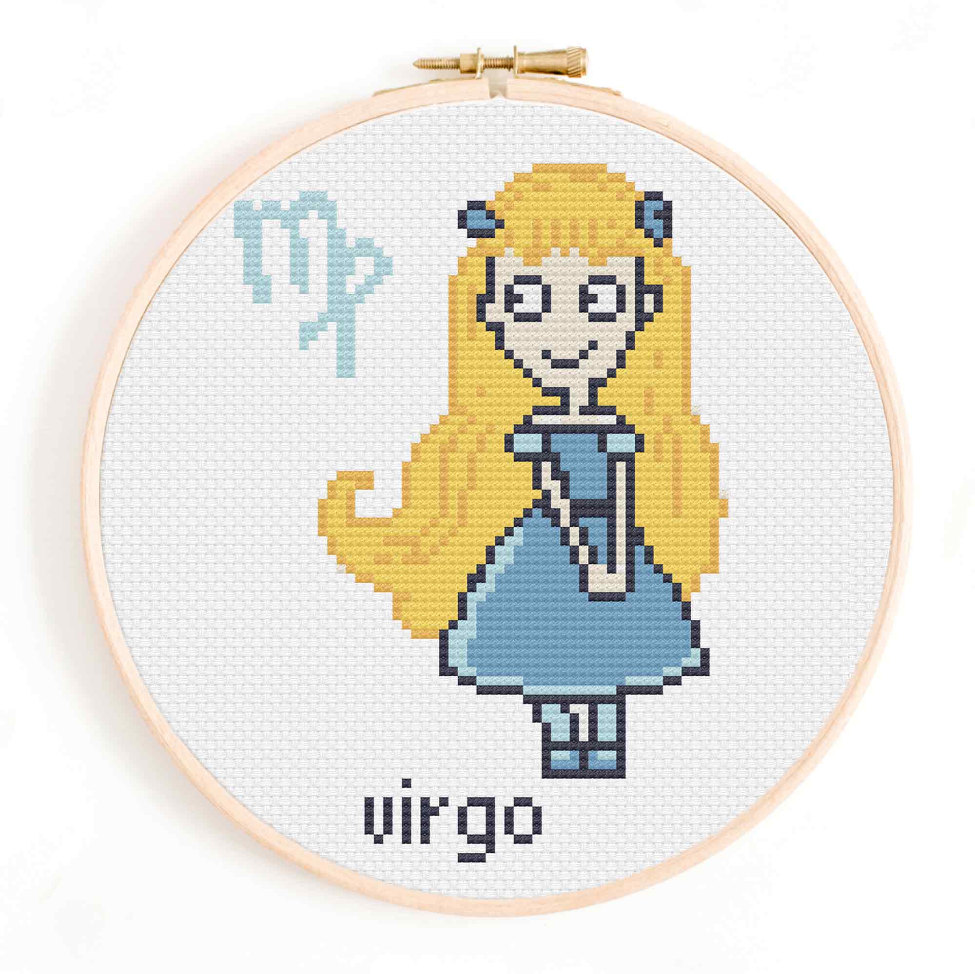 Little Virgo Cross Stitch Pattern