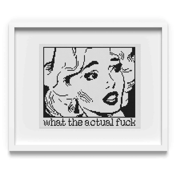 'What the Actual Fuck' Cross Stitch Pattern