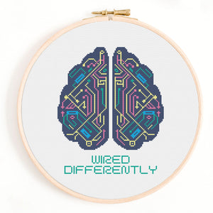 Wired Differently Cross-Stitch Pattern