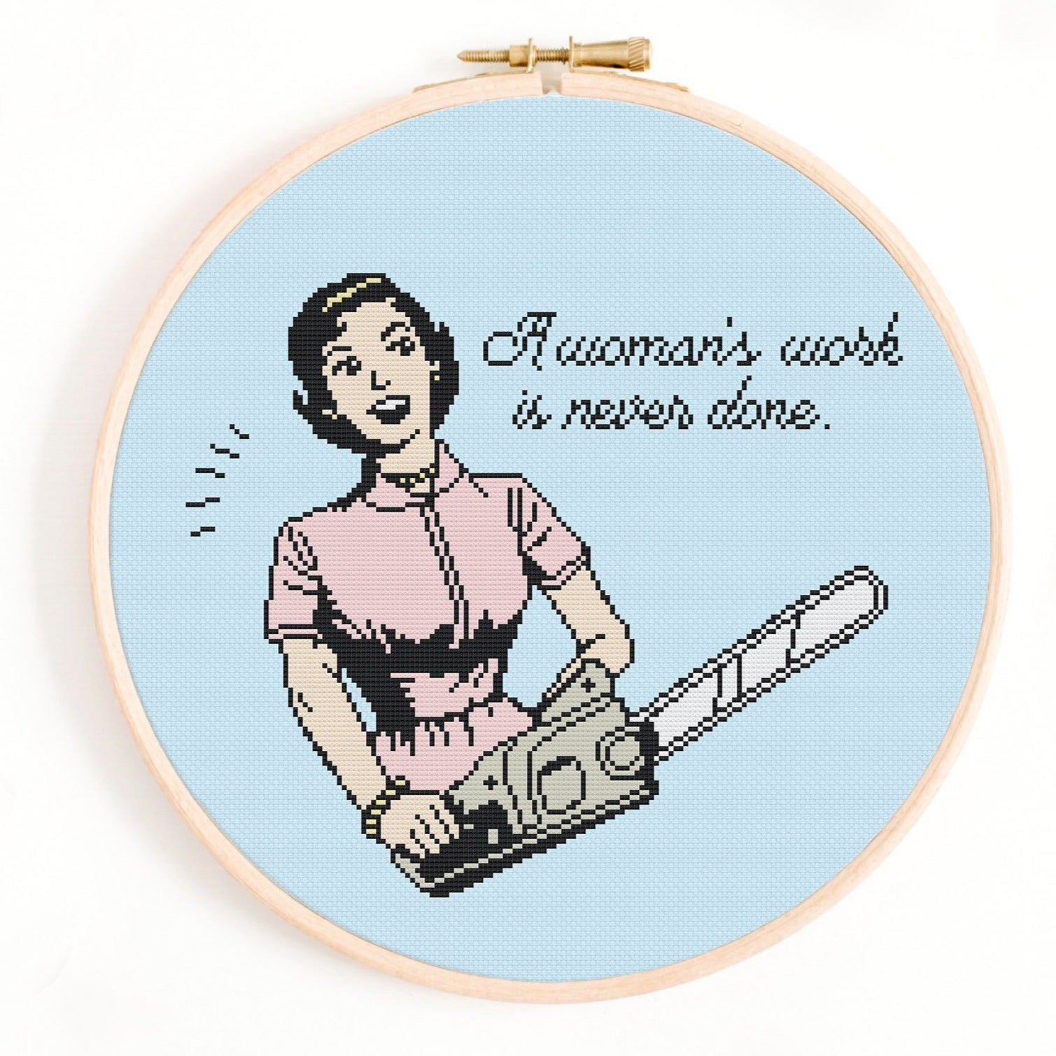 Woman's Work Cross Stitch Pattern