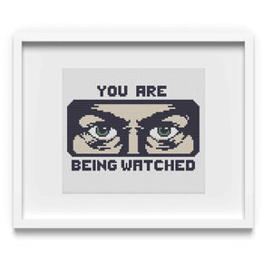 You Are Being Watched Cross Stitch Pattern